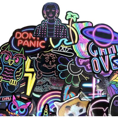 Neonové samolepky (42ks) – Zboží Živě