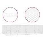 vidaXL Venkovní psí kotec stříbrný 400 x 800 x 200 cm – Hledejceny.cz