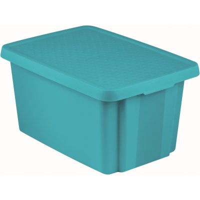 CURVER Essentials Box - Úložný box s víkem 45L Blue – Zbozi.Blesk.cz