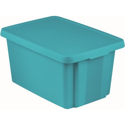 CURVER Essentials Box - Úložný box s víkem 45L Blue – Zboží Dáma