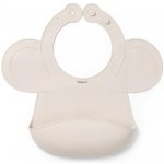 BabyOno Silikonový bryndák s kapsou - béžový – Zboží Dáma