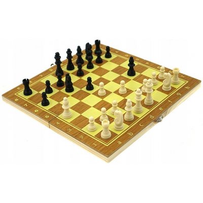 Šachy dřevěné 29x15x3 cm 164864 – Hledejceny.cz