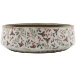 Béžová keramická mísa s cesmínou Holly - Ø 30*10 cm - Chic Antique – Hledejceny.cz