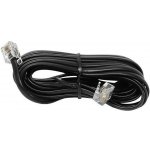 PremiumCord tk6-03b telefonní rovný 6P4C (RJ-11) plug - 6P4C (RJ-11) plug, 3m, černý – Sleviste.cz