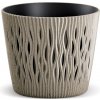 Květináč a truhlík Prosperplast Květináč SANDY ROUND ECO WOOD naturo 12,8 cm