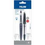 Milan Capsule Silver kuličkové pero 1,0 mm modré + mechanická tužka 450764 – Zboží Živě