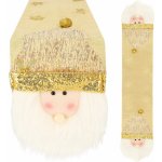 Springos Vánoční ubrus Santa zlatý 205x30cm – Zboží Mobilmania