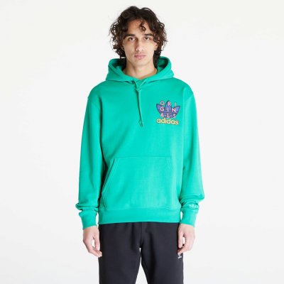 adidas Originals Trefoil Hoodie Semi Screaming Green – Zboží Mobilmania