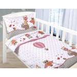 Bellatex povlečení Sovička růžové 90 x 135 , 45 x 60 cm – Zboží Dáma