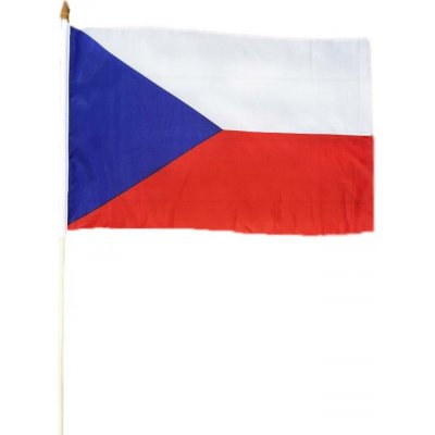CZECHMANIA Vlajka České republiky na dřevěné tyčce – Sleviste.cz