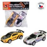 MaDe Autodráha náhradní autíčka 2 ks 1:43 žlutá stříbrná – Sleviste.cz