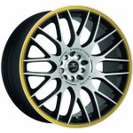 Barracuda Karizzma 7,5x17 4x108 ET38 black polished trim yellow – Hledejceny.cz