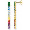 Náušnice Thomas Sabo náušnice Colourful stones pavé gold H2249-996-7