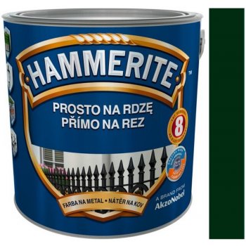 Akzo Nobel Hammerite přímo na rez hladký-tmavě zelený,2,5 l