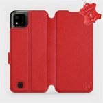 Pouzdro Mobiwear Luxusní kožené Flip Realme C11 2021 - Červené - L_RDS Red Leather – Sleviste.cz