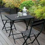 Hesperide skládací kovový zahradní stůl Greensboro 70x70x71cm šedý – Sleviste.cz