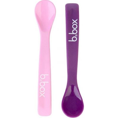 B.BOX silikonové lžičky 2 ks růžovo-fialové – Zboží Mobilmania