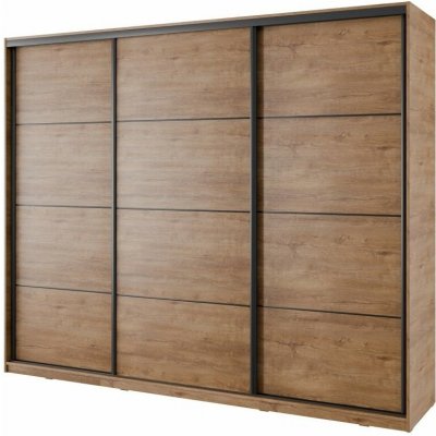 Nejlevnější nábytek Barnaba s posuvnými dveřmi 250 cm dub lefka – Sleviste.cz
