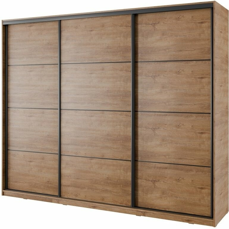 Nejlevnější nábytek Barnaba s posuvnými dveřmi 250 cm dub lefka