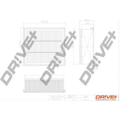 Vzduchový filtr DRIVE+ DP1110.10.0323 – Hledejceny.cz