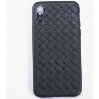 Pouzdro BENKS ve stylu zapletené kůže iPhone XS Max - černé