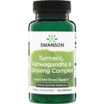 Swanson Rhodiola Ashwagandha a Ginseng Complex 60 kapslí – Hledejceny.cz