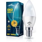 Eta EKO LEDka svíčka 6W, E14, studená bílá – Hledejceny.cz