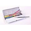 Akvarelová barva Sennelier sada akvarelových barev v plech. krabičce, 24 půlpánviček