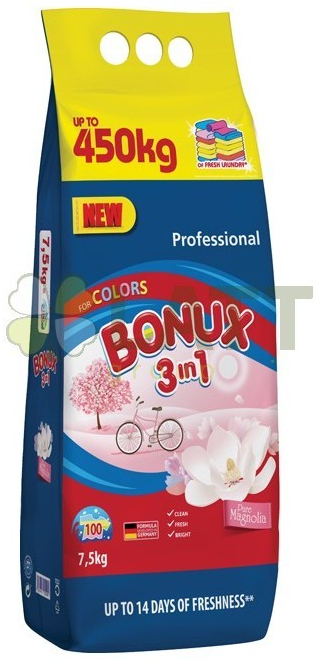 Bonux prací prášek Pure Color magnolie 100 PD
