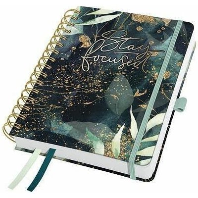 Sigel 7J603 Spirálový Jolie A5 týdenní 2027 Glamorous Leaves – Zboží Dáma