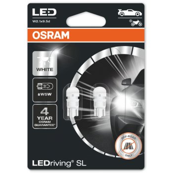Osram LED W5W 2825DWP-02B 6000K 12V 1W W2,1x9,5d 2 ks