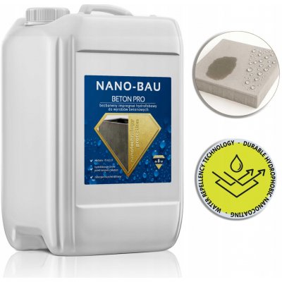 Hydrofobní impregnace na betonu NANO-BAU BETON PRO 20L Účinek až 8 let – Zboží Mobilmania