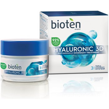 Bioten Hyaluronic 3D Antiwrinkle Overnight Treatment Noční krém 50 ml