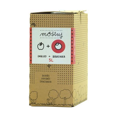 Moštuj Mošt BIO Jablko a Brusinka 5L – Zboží Dáma