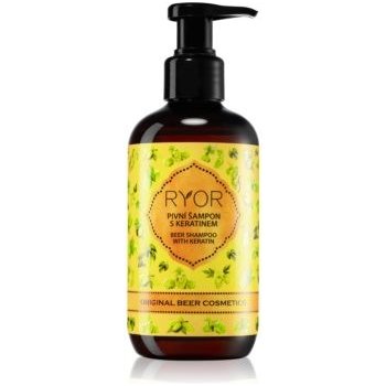 Ryor Original Beer Cosmetics pivní vlasový šampon s keratinem 250 ml