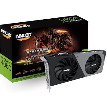 Inno3D GeForce RTX 4060 Twin X2 OC 8GB GDDR6 N40602-08D6X-173051N