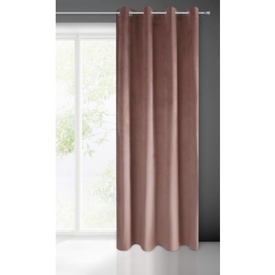 ZÁVĚS PIERRE CARDIN NA KROUŽCÍCH 140X250 CM TMAVĚ RŮŽOVÝ – Hledejceny.cz