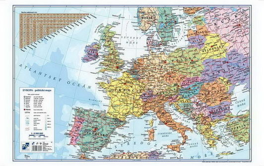 Karton P+P Podložka na stůl Mapa Evropy 5805 od 99 Kč - Heureka.cz