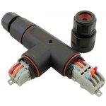 FK technics Kabelová spojka bezšroubová vodotěsná "T" 3x2,5 mm IP68 – Zbozi.Blesk.cz
