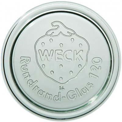 Weck Víčko skleněné Weck 120 mm, 6 ks – Zboží Mobilmania