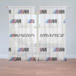 Sablio Záclony MPERFORMANCE bílý vzor: 2ks 150x250cm – Hledejceny.cz