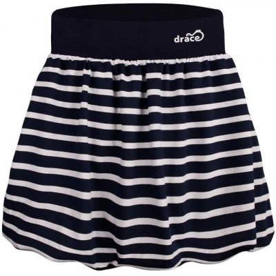 Dívčí bavlněná sukně Dráče Ola vzor modro bílý proužek – Sleviste.cz