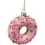 TORO Skleněná vánoční ozdoba 11cm donut – Zboží Mobilmania