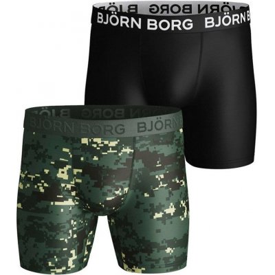 Björn Borg Shorts Per BB Digital Woodland 2P duck green