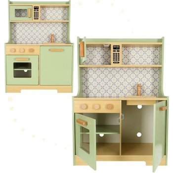 KIK KX4625 Dřevěná kuchyňka MDF Mint pro děti