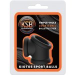 Kiotos KSB Silicone Triple-Hole Cock & Ball Splitter Black – Zboží Mobilmania