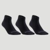 Artengo Polovysoké ponožky RS160 3 páry černé