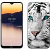 Pouzdro a kryt na mobilní telefon Nokia Pouzdro mmCase Gelové Nokia 2.3 - bílý tygr