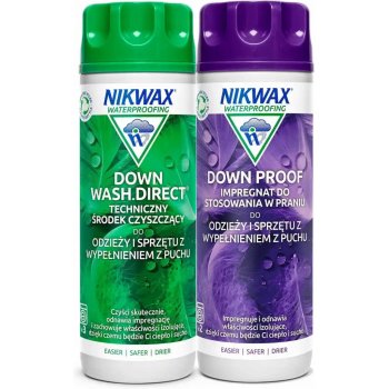 Nikwax Twin Pack Down Wash Direct / Down Proof 600 ml