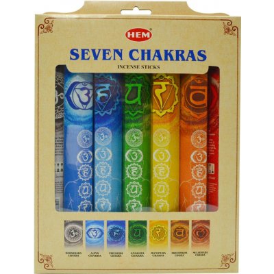 Hem Vonné tyčinky 7 Chakras Dárková sada 7 x 20 ks – Hledejceny.cz